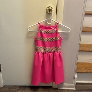 Lilly Pulitzer Pink Dress with Gold Details
